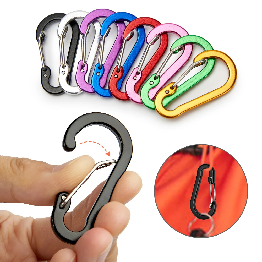 Fishing Kit Compact - 12 pièces mousqueton pince ensemble touristique