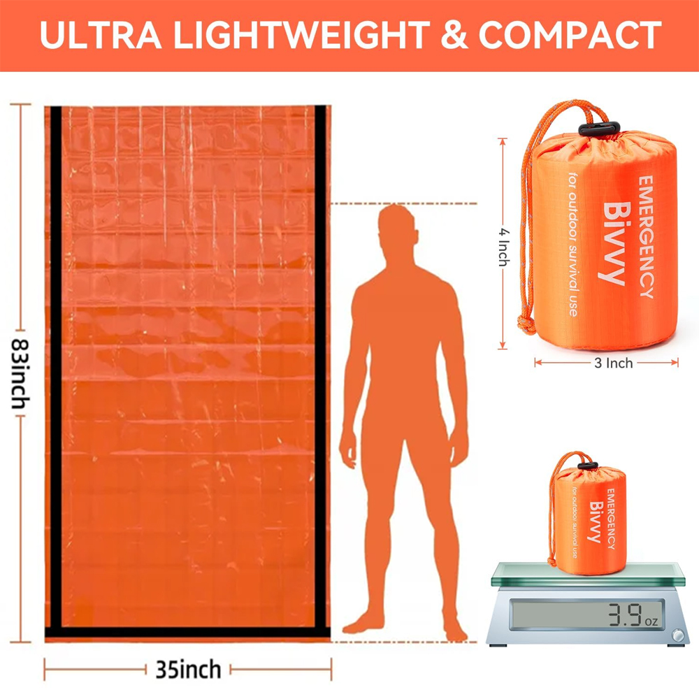 Sac de couchage d'urgence, cou - Emergency Mylar Tent avis et prix